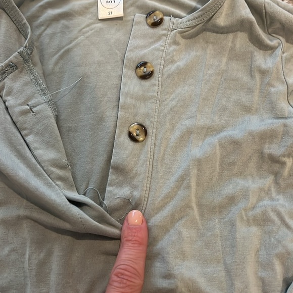 Lou Lou & company 2t top and bottoms set in sea foam green GUC. - Picture 4 of 7